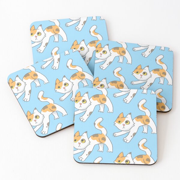 Aperçu de l'œuvre Chat qui s'étire (Calico) créée et vendue par Quirkball.