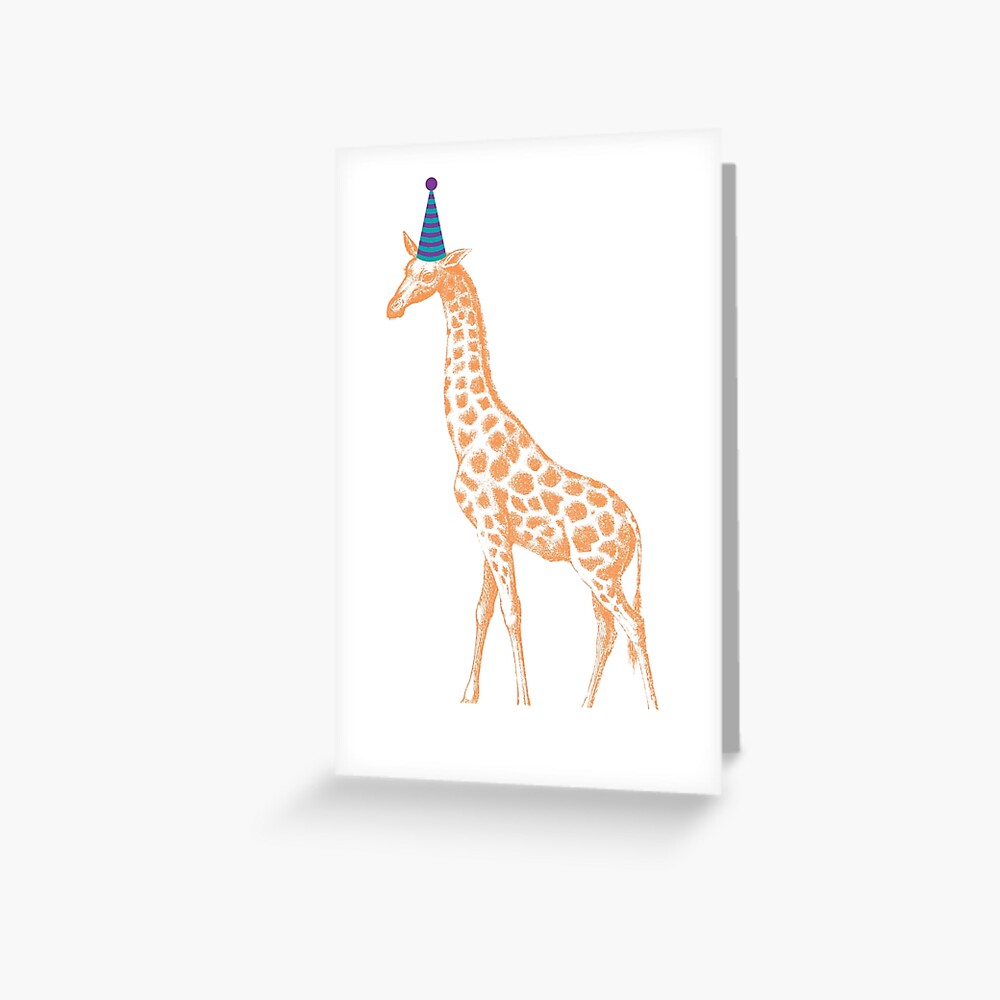 Cartes De Voeux Papeterie Girafe Theme Party Animal Gamme De Ventricule Cartes Happy Birthday Card Maison