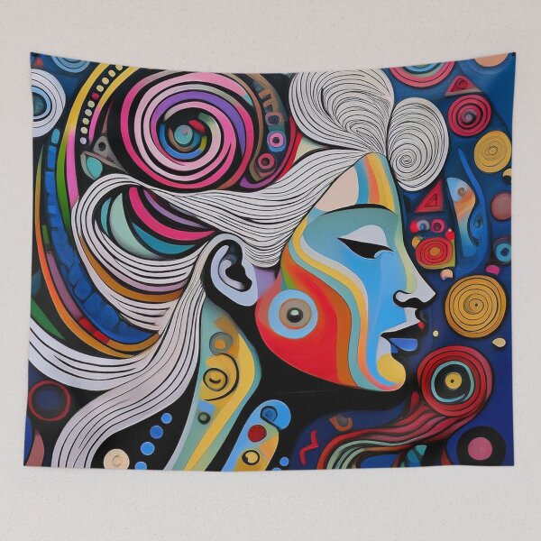 Item preview, Goddess Blue Portrait of a Woman designed and sold by Boxing Kangaroo Retail Company.