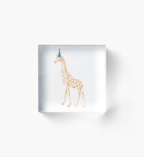 Party Animal Giraffe Acrylic Block