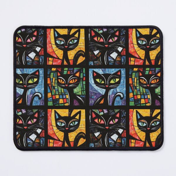 Item preview, Cute Cubist Cats Pattern designed and sold by sheprint.
