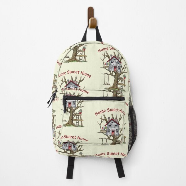 Item preview, Home Sweet Home with Crooked Tree House Illustration designed and sold by JoyfulWhimsy.