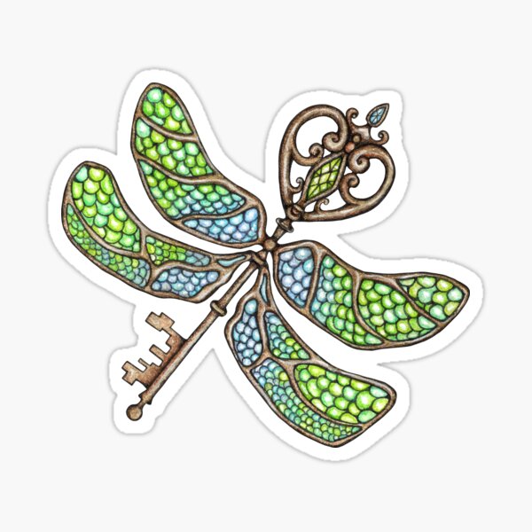 Item preview, Colourful Magical Flying Keys  designed and sold by KaleidoJoy.