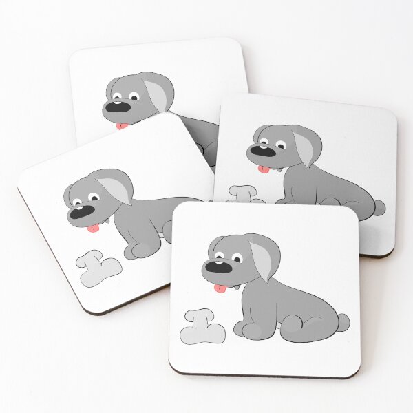 Item preview, dog with bone designed and sold by Esinald.