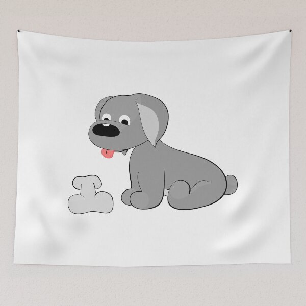 Item preview, dog with bone designed and sold by Esinald.