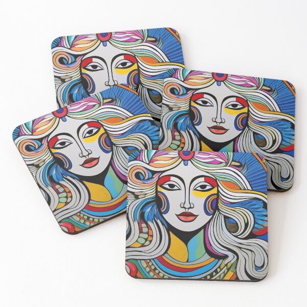 Item preview, Goddess Blue Portrait of a Woman designed and sold by Boxing Kangaroo Retail Company.