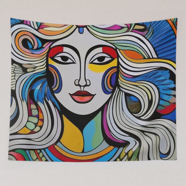 Item preview, Goddess Blue Portrait of a Woman designed and sold by Boxing Kangaroo Retail Company.