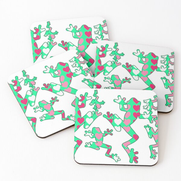 Item preview, Jungle Frogs with Hearts designed and sold by dpenn.