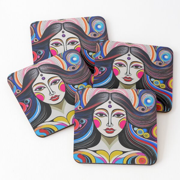 Item preview, Goddess Blue Portrait of a Woman designed and sold by Boxing Kangaroo Retail Company.