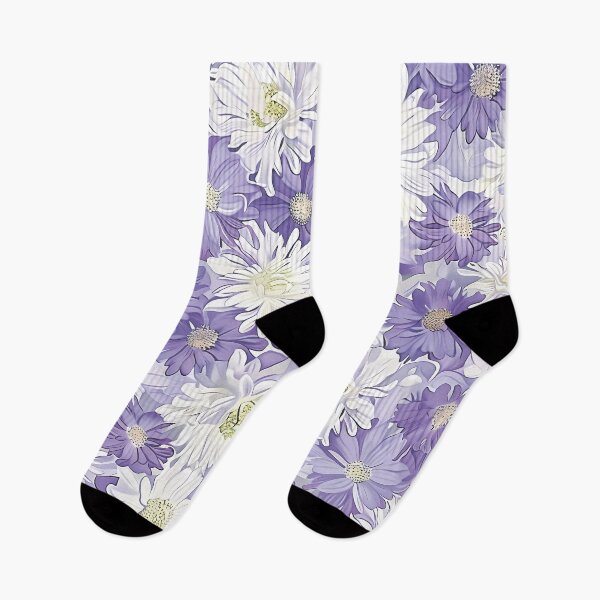 Item preview,  Purple and white flowers. Floral pattern.Field of flowers. designed and sold by MagelliShop.
