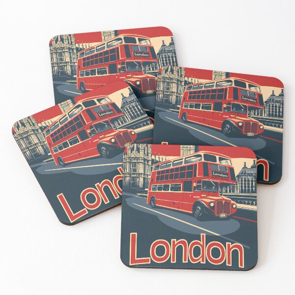 Item preview, Vintage London Travel Poster designed and sold by Boddicca.