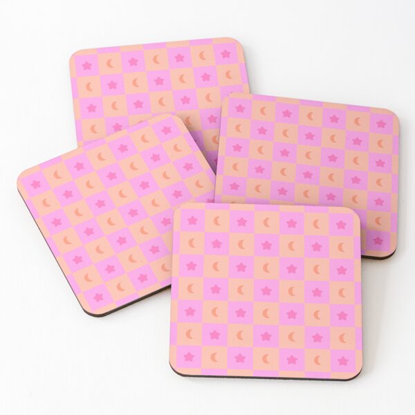 Item preview, Pink And Orange Stars And Moon Pattern designed and sold by JMDesignHouse.