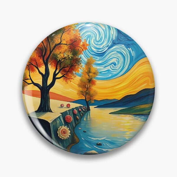 Item preview, Starry Autumn by the River designed and sold by TazhibTreasures.
