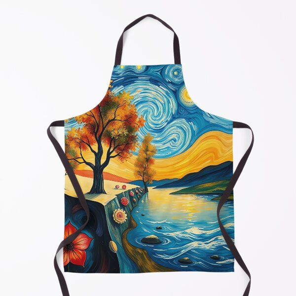 Item preview, Starry Autumn by the River designed and sold by TazhibTreasures.