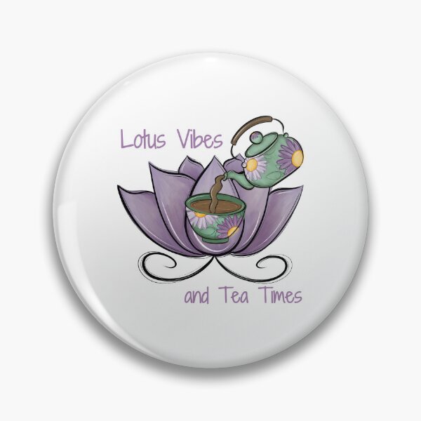 Item preview, Lotus Flower and Pot of Tea - Vibrant wellness-inspired design — perfect for yogis, tea lovers and health enthusiasts! designed and sold by MerchSearchCO.