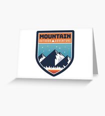 Mountain Outdoor Adventure Greeting Card