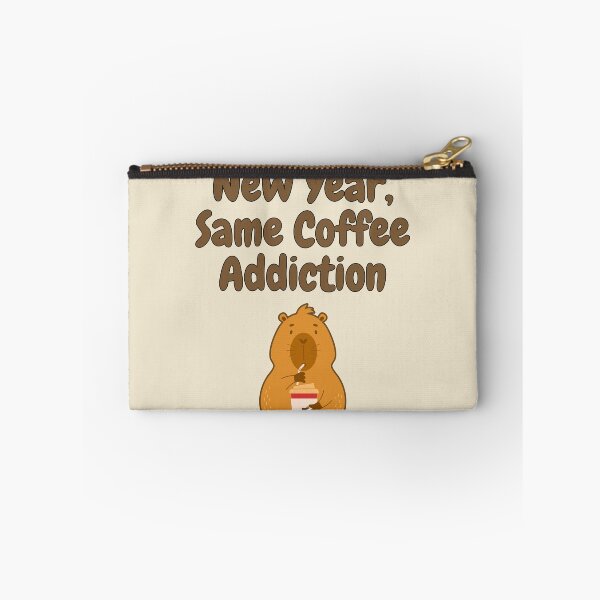 Item preview, New Year, Same Coffee Addiction | Capybara Edition designed and sold by NoodleDoodleCo.