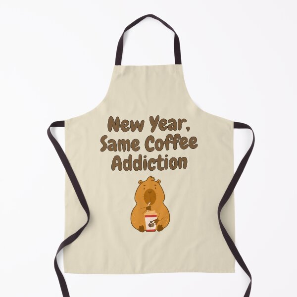 Item preview, New Year, Same Coffee Addiction | Capybara Edition designed and sold by NoodleDoodleCo.
