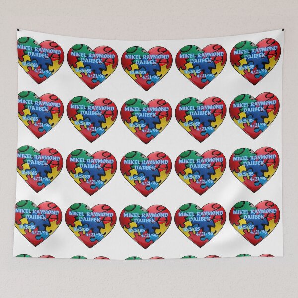 Item preview, Autism puzzle for Mikel Raymond Daubek designed and sold by Shabby Script Archive | Digital Designer .