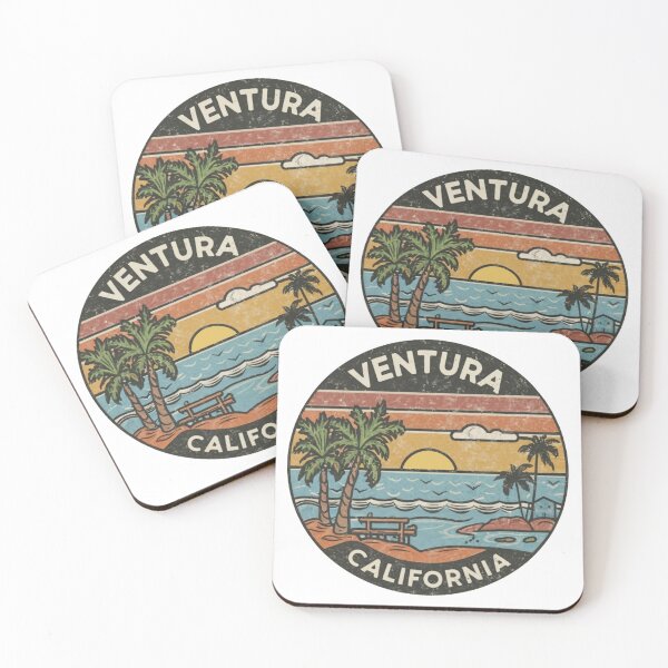 Item preview, Ventura, California - Retro Coastal Charm designed and sold by CircinusStore.