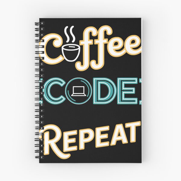 Item preview, Coffee Code Repeat - best Gift for Programmers and Coffee Lovers designed and sold by VaskarPaul.
