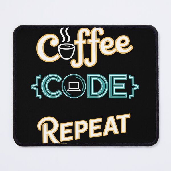 Item preview, Coffee Code Repeat - best Gift for Programmers and Coffee Lovers designed and sold by VaskarPaul.