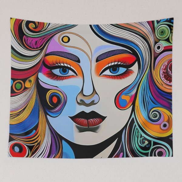 Item preview, Goddess Blue Portrait of a Woman designed and sold by Boxing Kangaroo Retail Company.