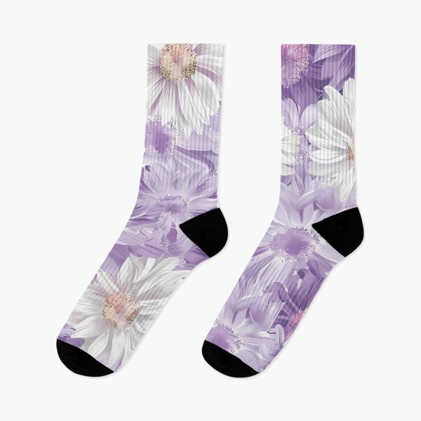 Item preview,  Purple and white flowers. Floral pattern.Field of flowers. designed and sold by MagelliShop.