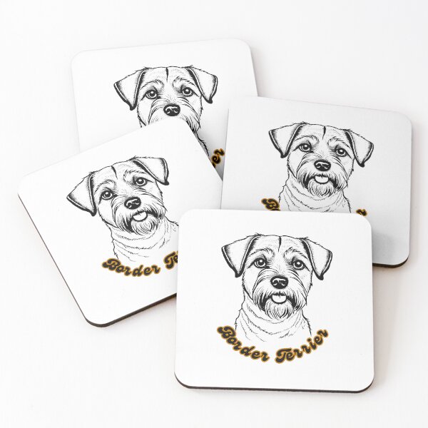 Item preview, Border Terrier Spirited and Hardy Portrait designed and sold by Paws and Ink Art.
