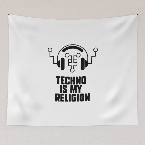 Item preview, "Techno Is My Religion" T-Shirt – For Techno DJs & Fans designed and sold by paulo silveira.
