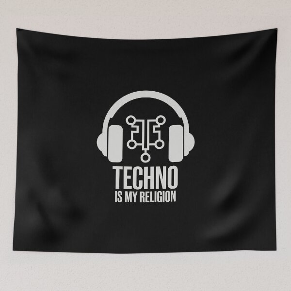Item preview, "Techno Is My Religion" T-Shirt – Perfect for DJs and Fans designed and sold by paulo silveira.