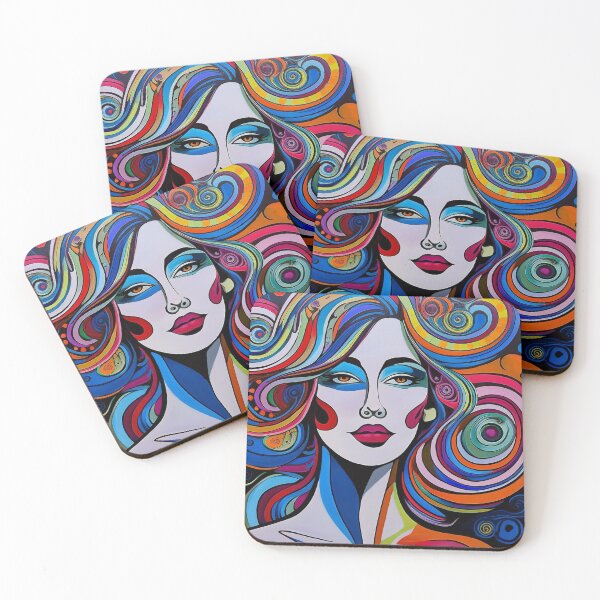 Item preview, Goddess Blue Portrait of a Woman designed and sold by Boxing Kangaroo Retail Company.