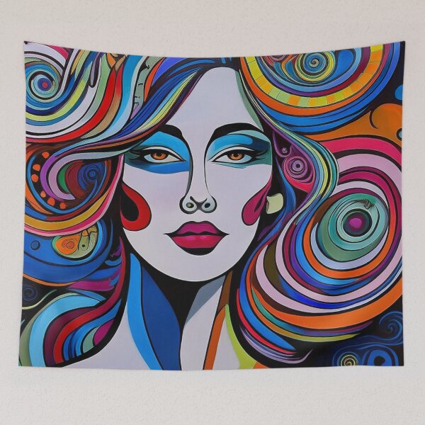 Item preview, Goddess Blue Portrait of a Woman designed and sold by Boxing Kangaroo Retail Company.