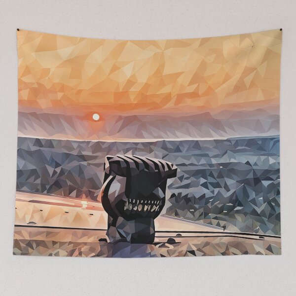 Item preview, Flying to Sunset (Poly Art) designed and sold by flyscenicair.