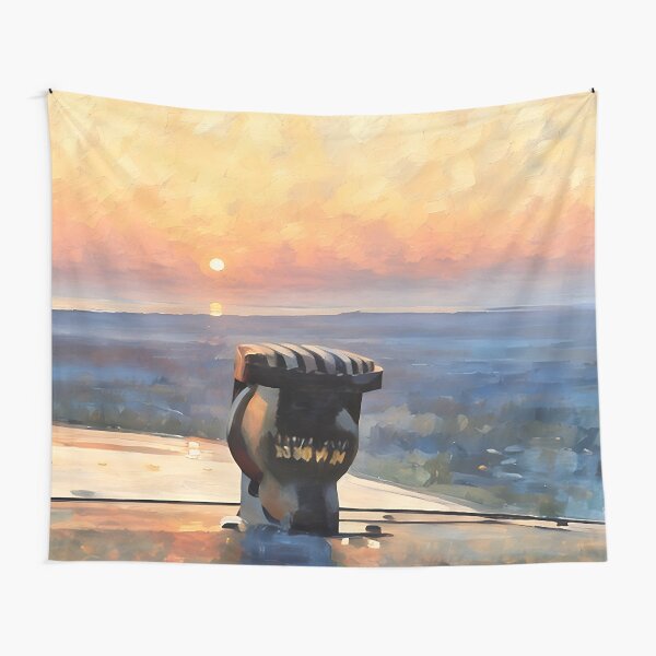 Flying to Sunset (Impressionist) Tapestry