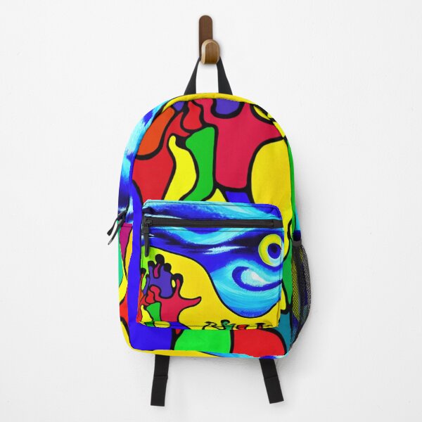 Item preview, Expressionist Artwork: Moon Festival Uproar | Expressionism | Color Art | Psychedelic Artwork designed and sold by UnhingedBird.