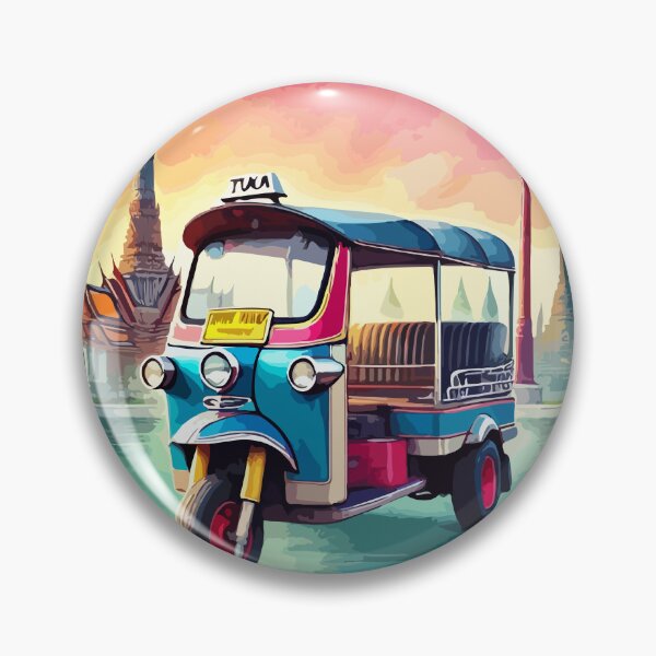 Item preview, When in Thailand… Ride a Tuk Tuk!, tuk tuk Thailand designed and sold by rich4Design.