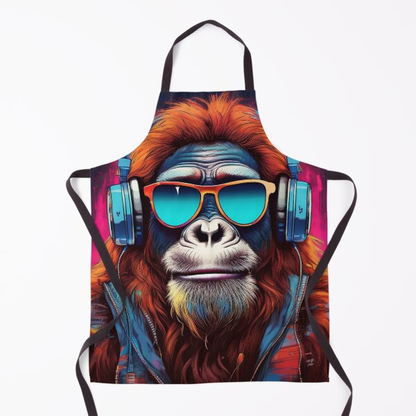 Item preview, Orangutan in Headphones and Shades Synthwave  designed and sold by Boxing Kangaroo Retail Company.