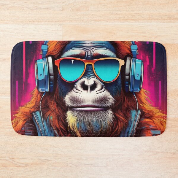 Item preview, Orangutan in Headphones and Shades Synthwave  designed and sold by Boxing Kangaroo Retail Company.