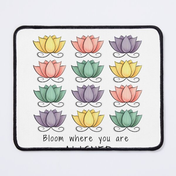 Item preview, Lotus Flowers Grid, Inspirational Yoga Meditation, Vibrant wellness-inspired design — perfect for yogis and health enthusiasts! designed and sold by MerchSearchCO.