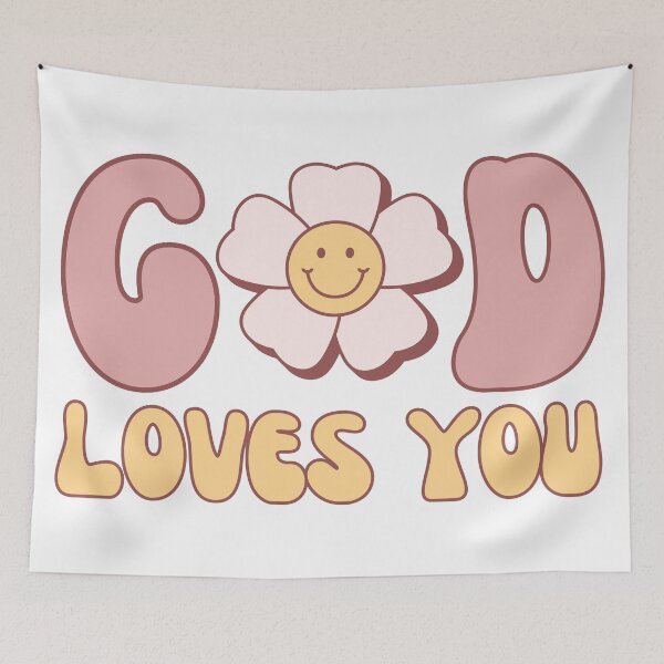 Item preview, Christian God Loves You Quote designed and sold by daughterinchrist93.