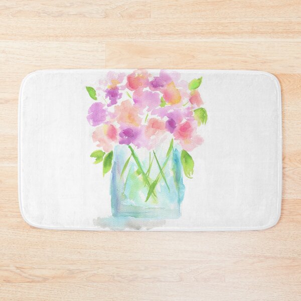 Item preview, Sweet pea flowers in a vase watercolor painting designed and sold by AnissaF.