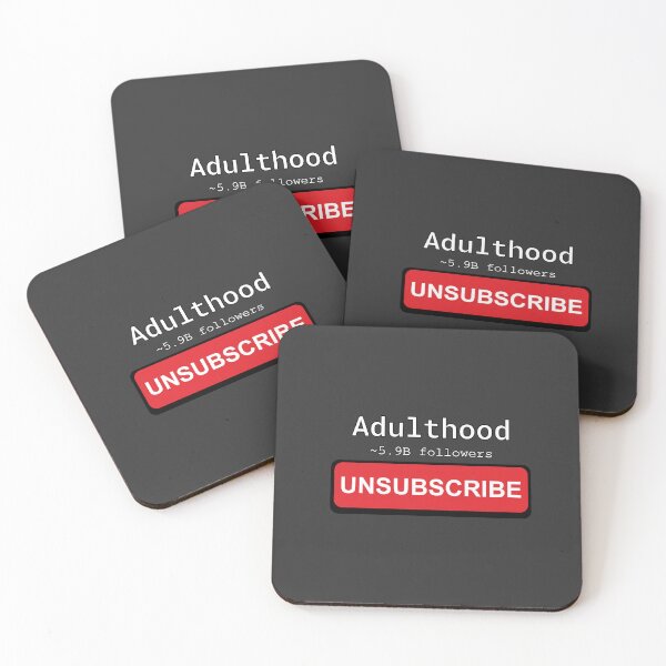 Item preview, Unsubscribe Adulthood designed and sold by MakerMeezy.