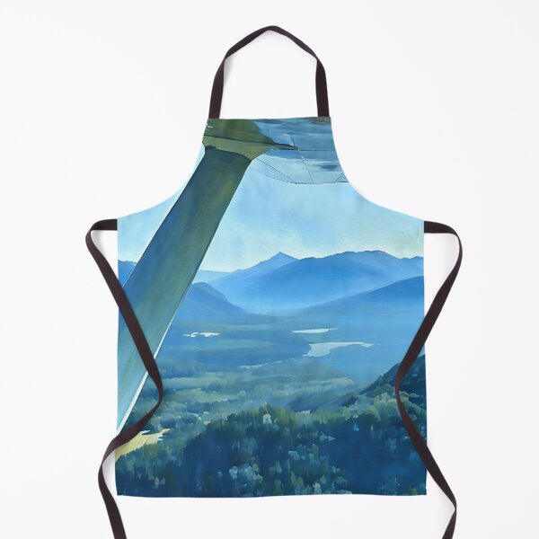 Item preview, Flying Near Cascade Mountains (Impressionist) designed and sold by flyscenicair.