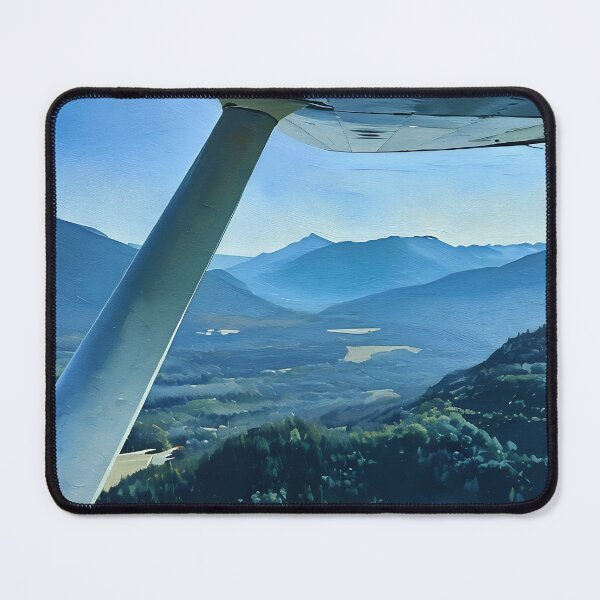 Artikelvorschau, Fliegen in der Nähe der Cascade Mountains (Ölgemälde) entworfen und verkauft von flyscenicair.