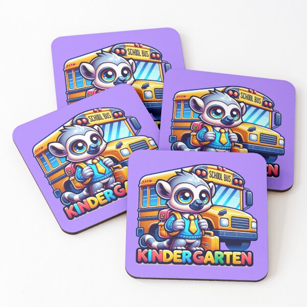 Item preview, Kindergarten Lemur School Bus designed and sold by sparsonboutique.