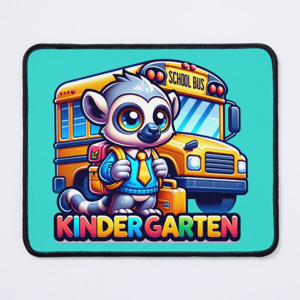Item preview, Kindergarten Lemur School Bus designed and sold by sparsonboutique.