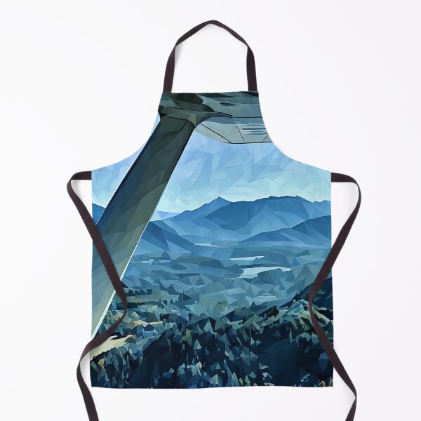 Item preview, Flying Near Cascade Mountains (Poly Art) designed and sold by flyscenicair.