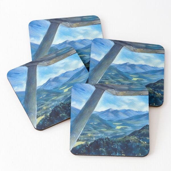 Artikelvorschau, Fliegen in der Nähe der Cascade Mountains (Pastell) entworfen und verkauft von flyscenicair.