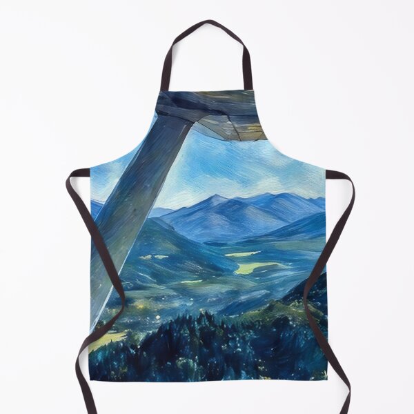 Item preview, Flying Near Cascade Mountains (Pastel) designed and sold by flyscenicair.